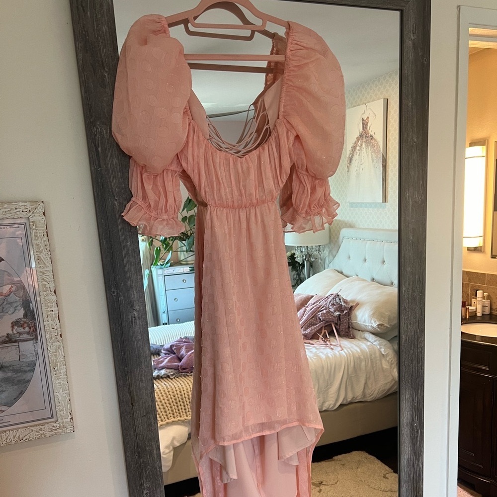 For Love and Lemons Peach Dress